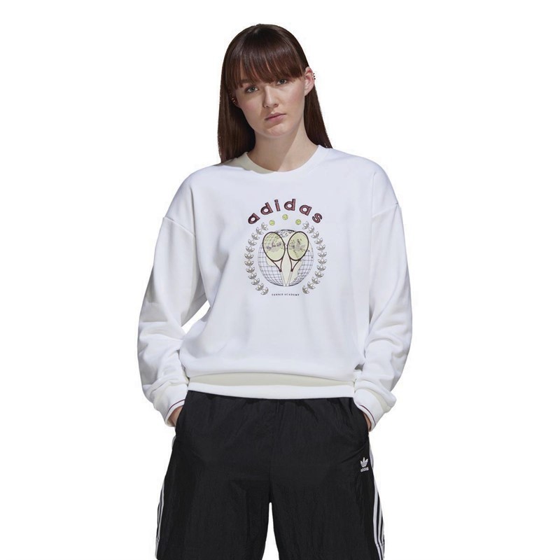 adidas Originals Womens Boyfriend Sweatshirt White