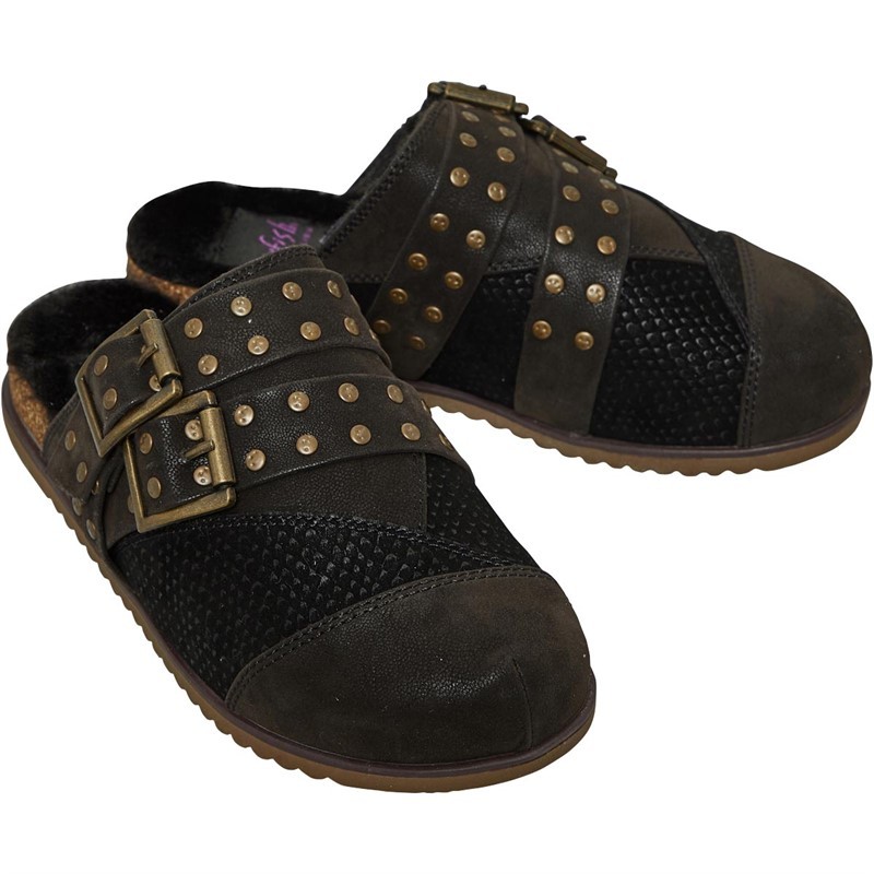 Blowfish Womens Frittata Slippers Black Raven