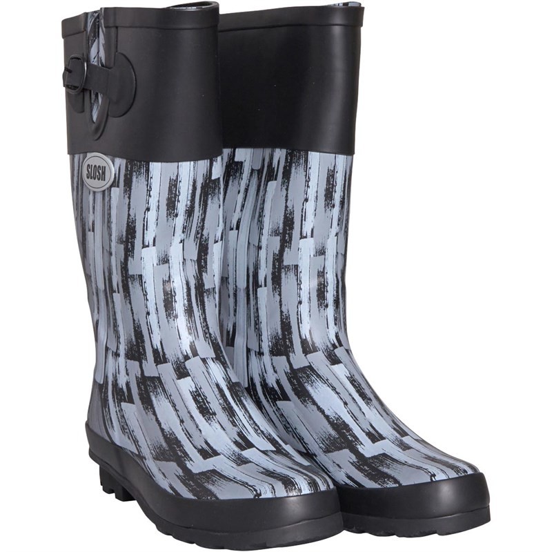Slosh Womens Armitage Wellington Boots Black