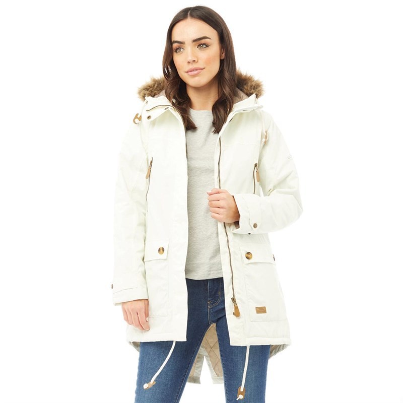 Trespass Womens Clea Insulated Waterproof Parka Ghost