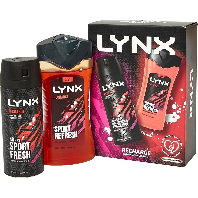 LYNX Mens Recharge Duo Set Two Piece Multi
