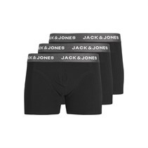 JACK AND JONES Mens Bill Three Pack Trunks Black/Black/Black