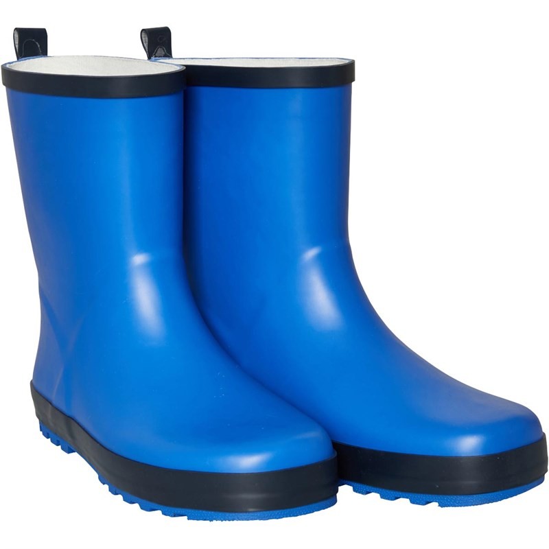 Mad Wax Junior Boys Plain Wellies Navy/Royal