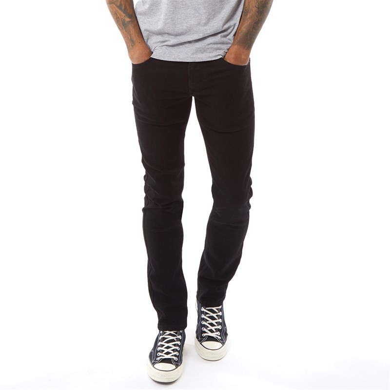 French Connection Mens Slim Fit Denim Jeans BLK1-Black