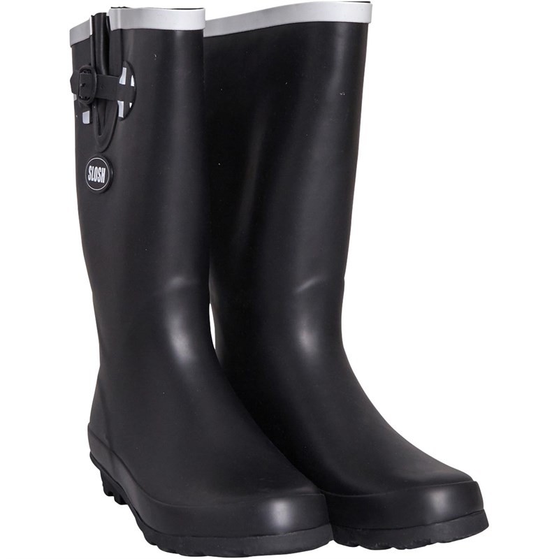 Slosh Womens Armitage Wellington Boots Black