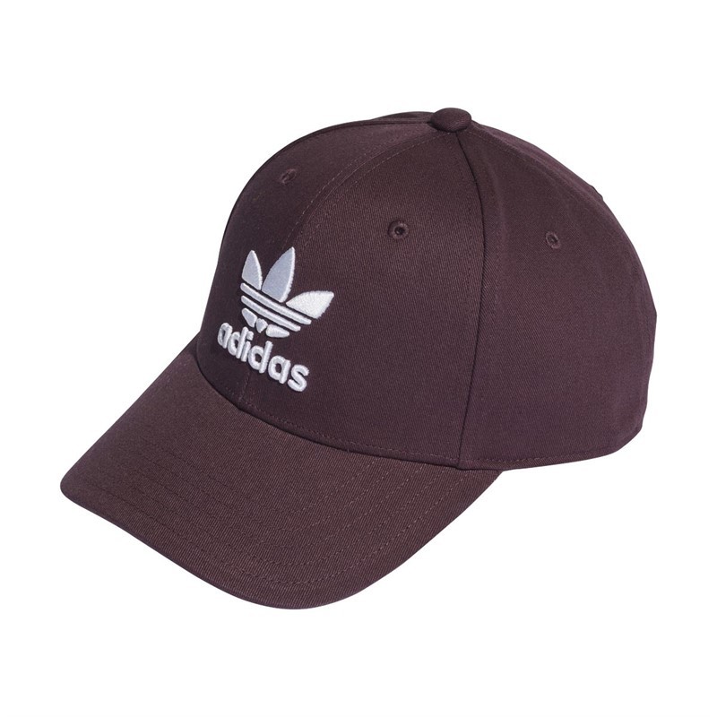 adidas Originals Mens Trefoil Baseball Cap Shadow Maroon